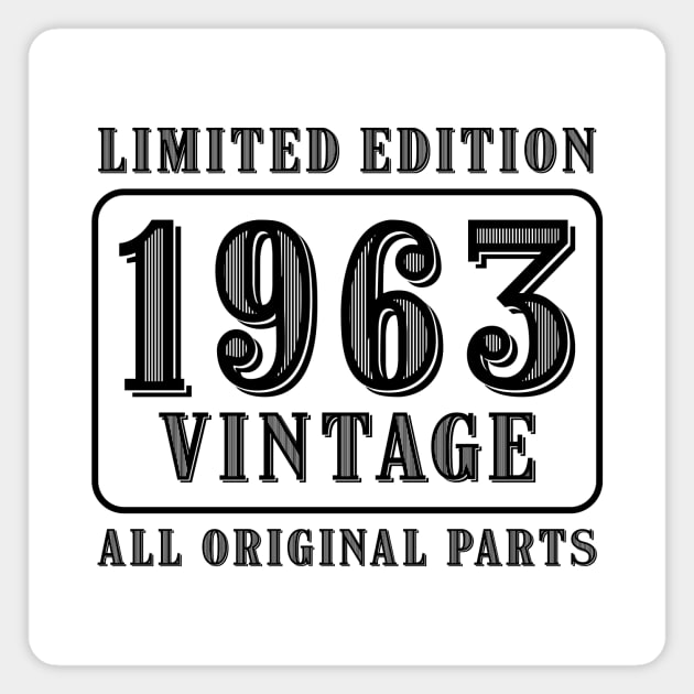 All original parts vintage 1963 limited edition birthday Magnet by colorsplash